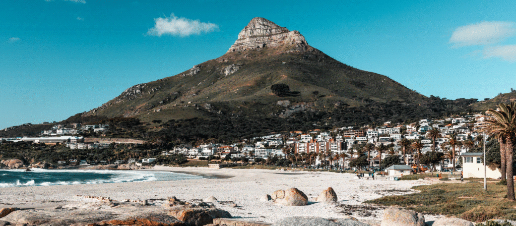 Lions head from camps bay beach