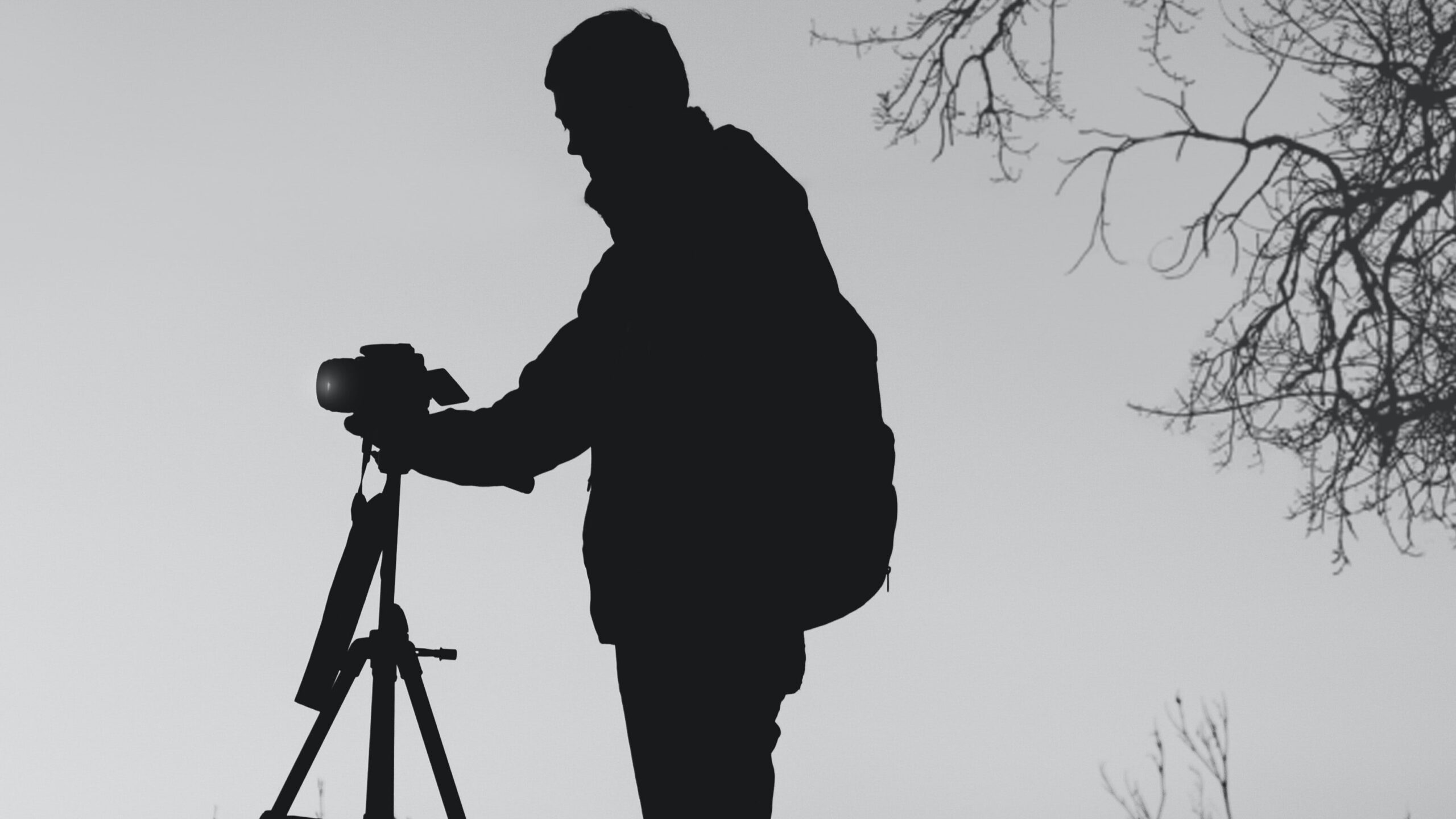 Silhouette Of a Camera Man